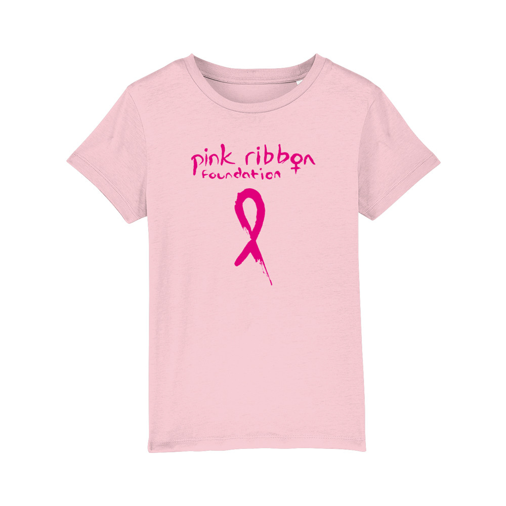 Pink Ribbon Foundation Logo Kids Pink T-Shirt