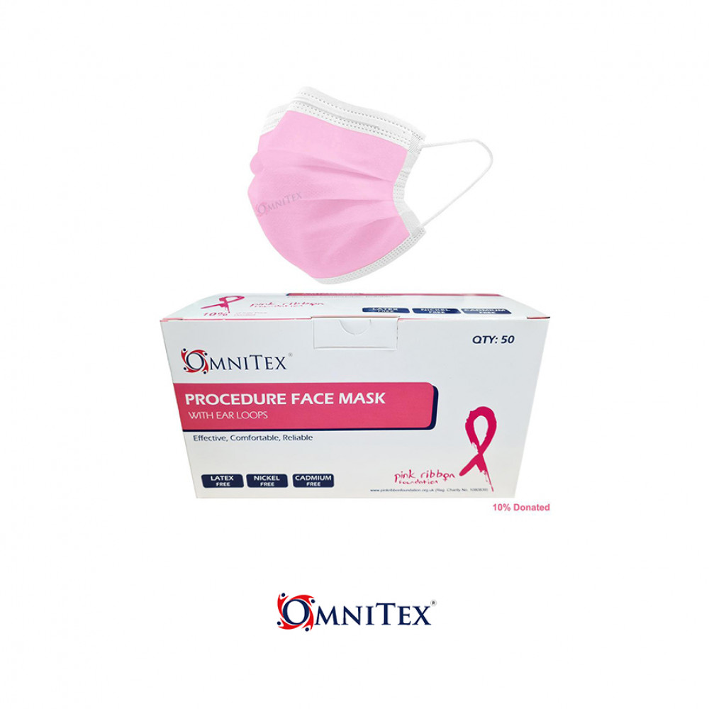 Omnitex Pink Face Masks