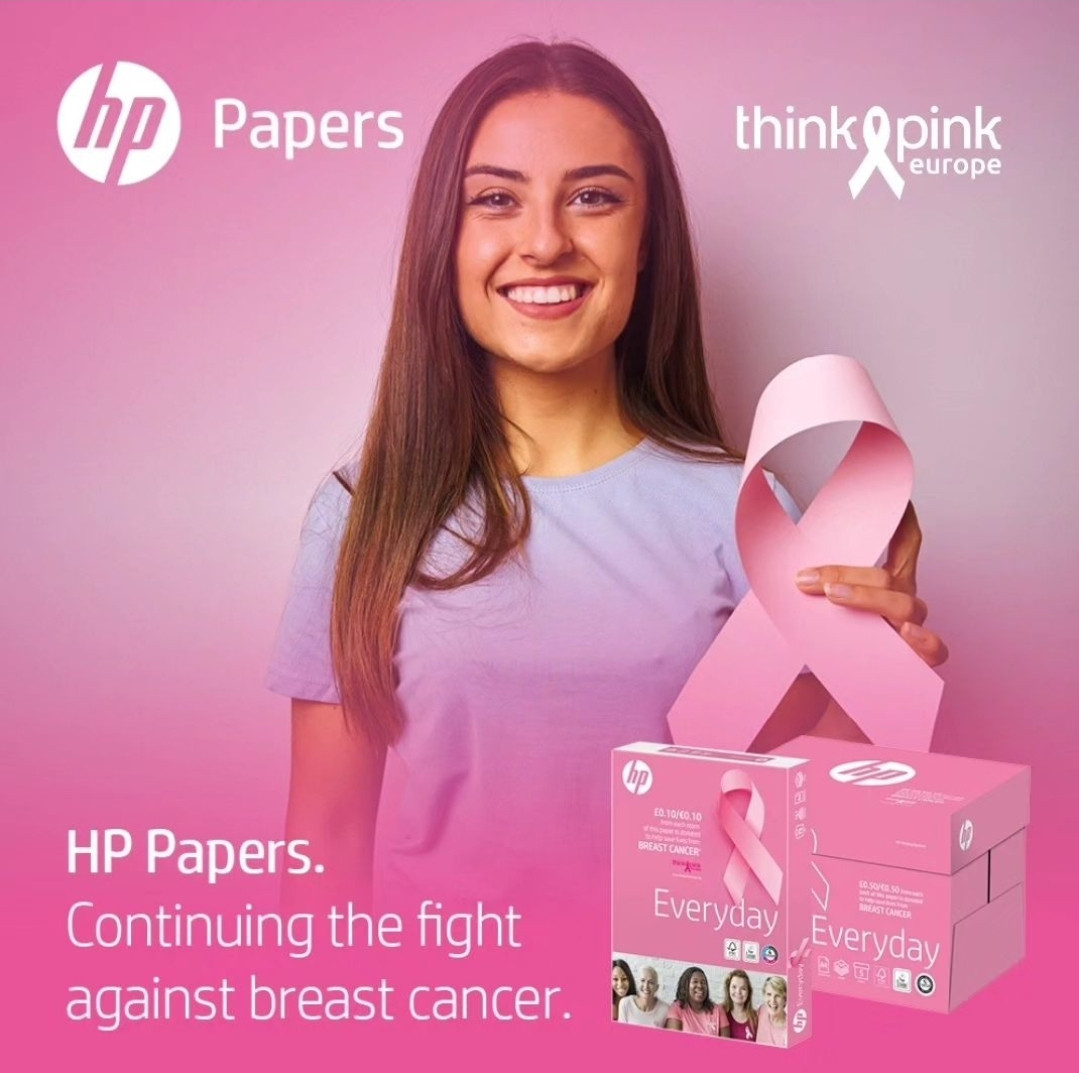 HP 'pink' paper