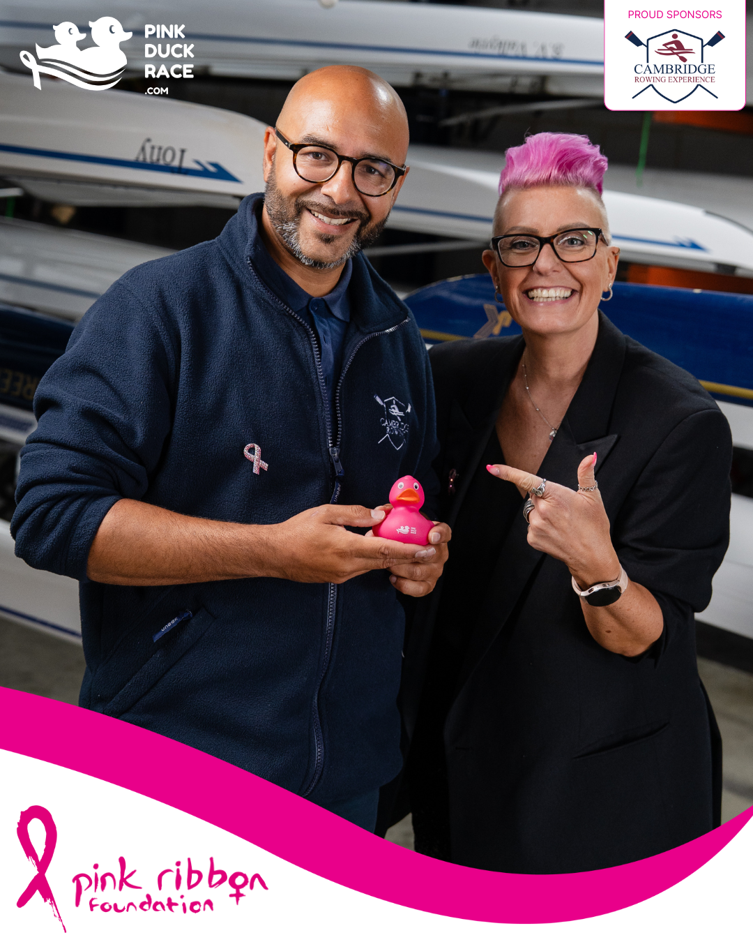 Cambridge Rowing Experience - Venue Partner for the Pink Duck Race UK