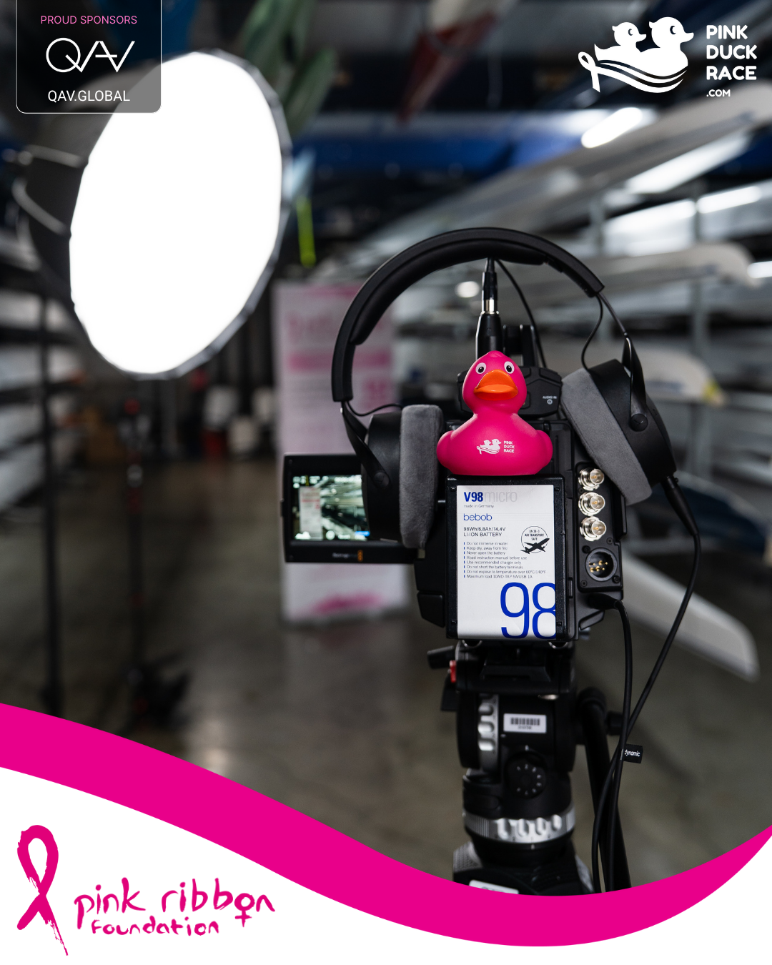 QAV Global partner with the Pink Duck Race UK