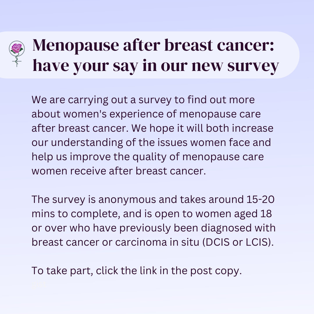 Menopause after breast cancer survey