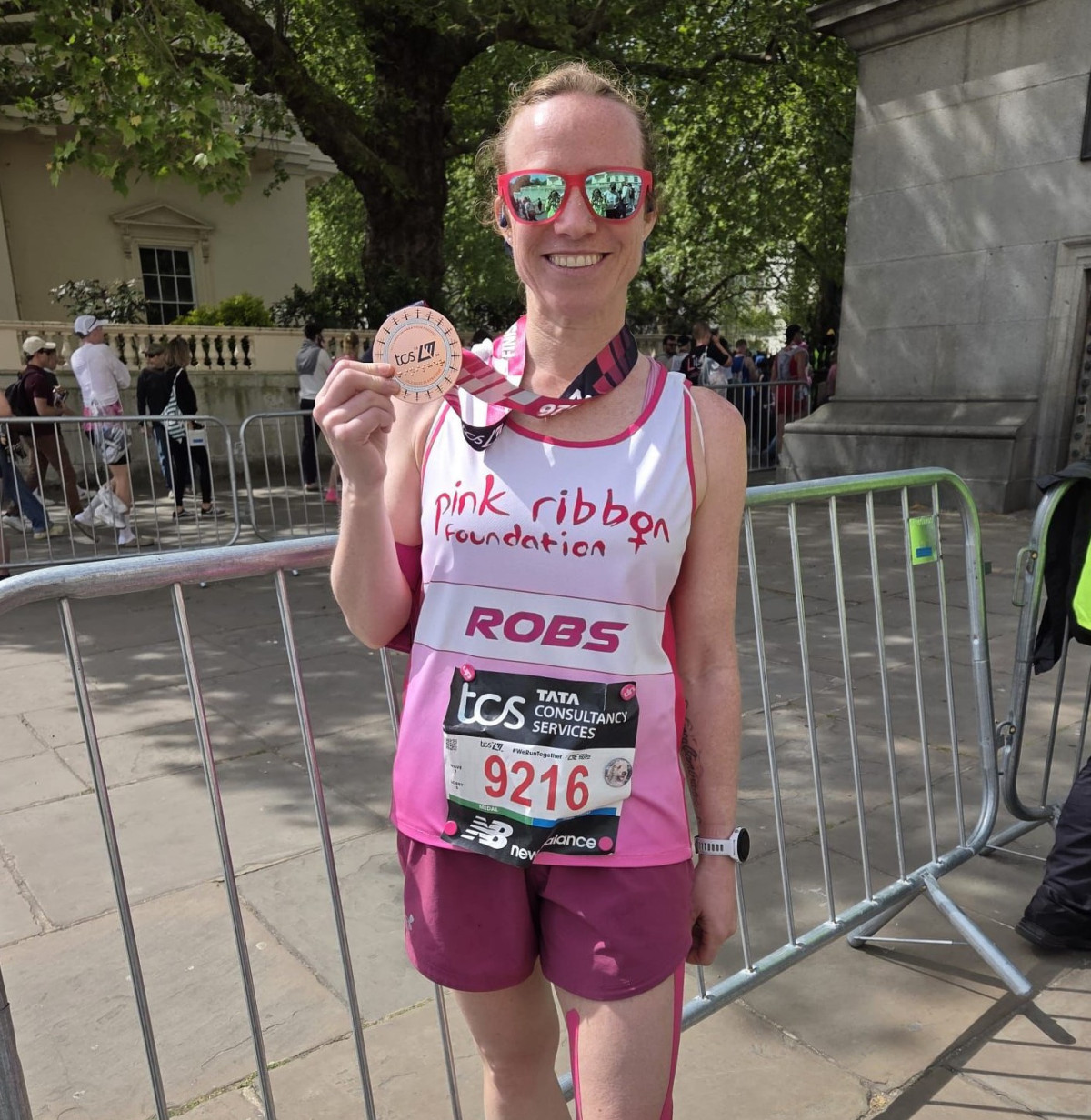 Robin Completes Her 10th Marathon for Pink Ribbon Foundation
